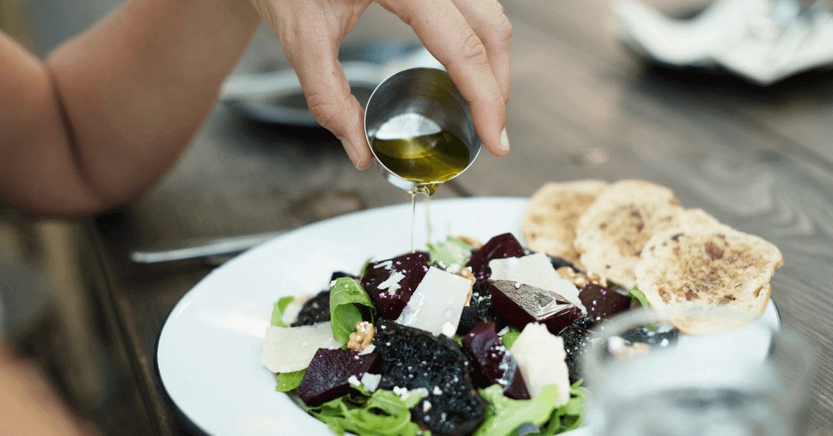 Olive oil foods for skin health