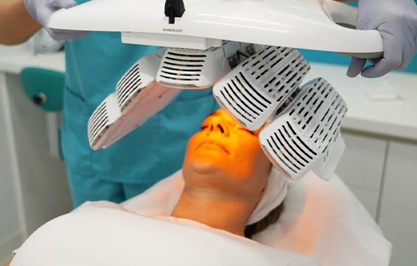 LED Light Therapy - deep penetrating, soothing skin treatment ideal for improving skin health, treating active acne