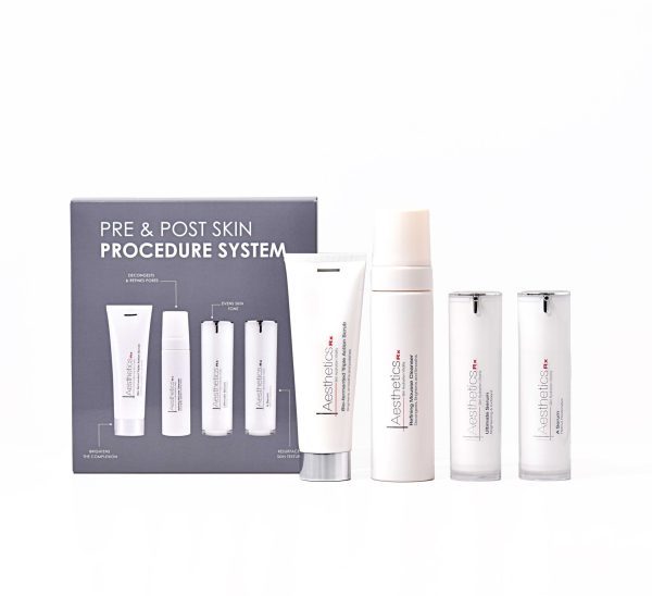 aesthetics rx pre & post procedure skin system kit
